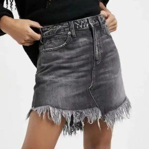 We the Free Frayed Hem Mini Skirt Size 24